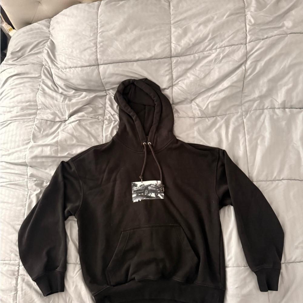 Black Graphic Hoodie